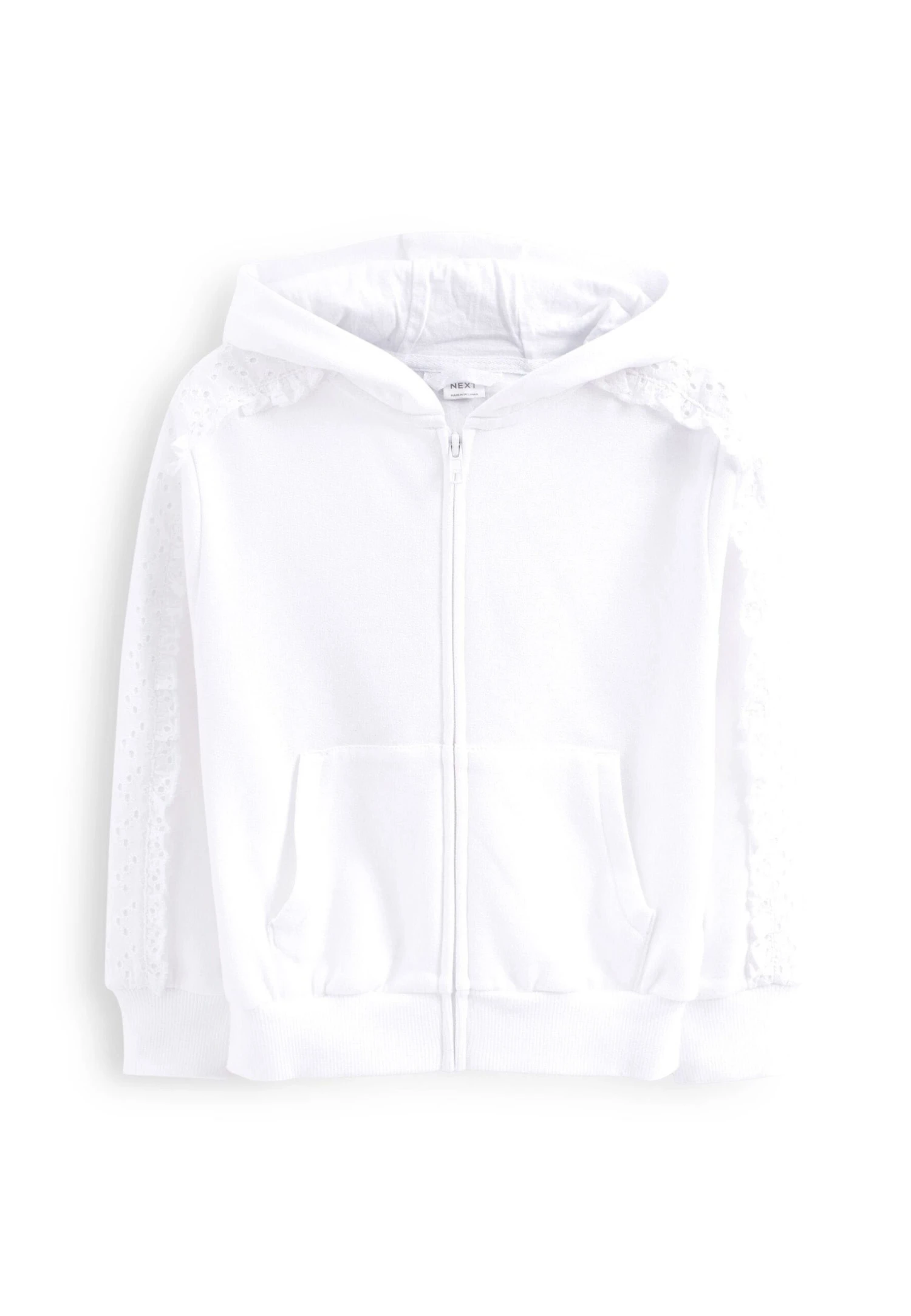 Next Standard - Sweater Met Rits - White Broderie 1 Next Standard - Sweater Met Rits - White Broderie
