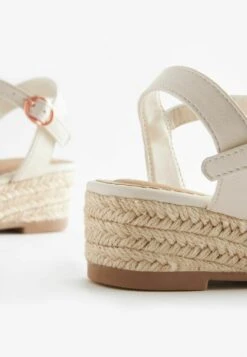 Next Knot Detail Wedges Standard - Sandalen - Cream Leather -Next 7e31178b7dc14339838ea04c85551b2f