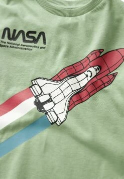 Next Short Sleeve License Standard - T-Shirt Print - Nasa Rocket Sage Green -Next 7fea3e6cce434248ad89aa2b61551239