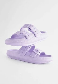 Next Chunky Double Strap- Badslippers - Lilac Purple -Next 85a47a57ceba48cdaa99f372f292b3a8
