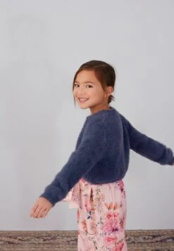 Next Sparkle Fluffy Shrug - Vest - Blue