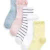 Next Rich Ruffle Ankle 5 Pack Standard - Sokken - Pink/Yellow/Blue/White
