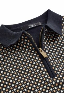 Next Short Sleeve- Poloshirt - Black Tan -Next 8a2473cf26d940e1a6318220c780896e