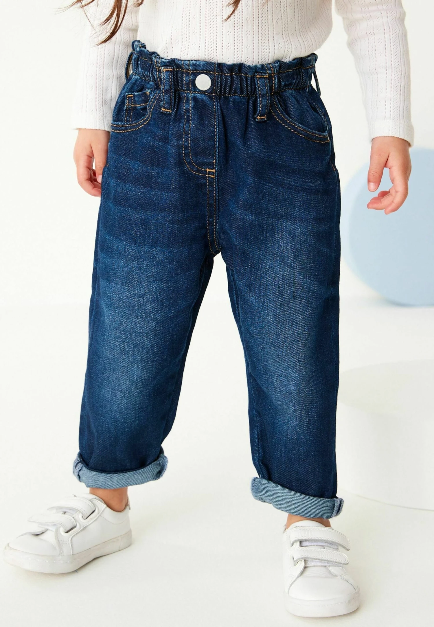 Next Mom Standard - Straight Leg Jeans - Denim Dark Wash 2 Next Mom Standard - Straight Leg Jeans - Denim Dark Wash - Afbeelding 2