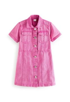 Next Fitted - Spijkerjurk - Pink