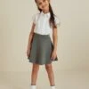 Next Stretch Pull-On School Skater Standard - A-Lijn Rok - Grey