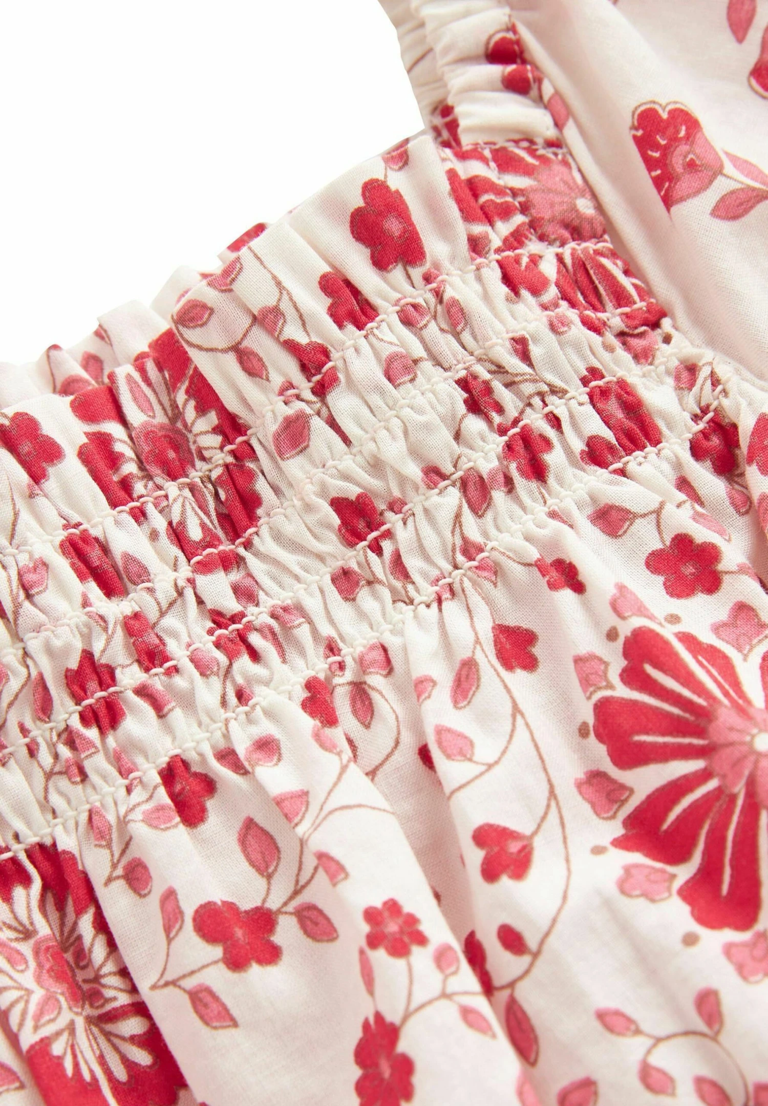 Next Shirred - Blouse - Red Floral 5 Next Shirred - Blouse - Red Floral - Afbeelding 5