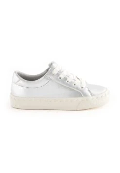 Next Scallop Detail Lace-Up Standard - Sneakers Laag - Silver