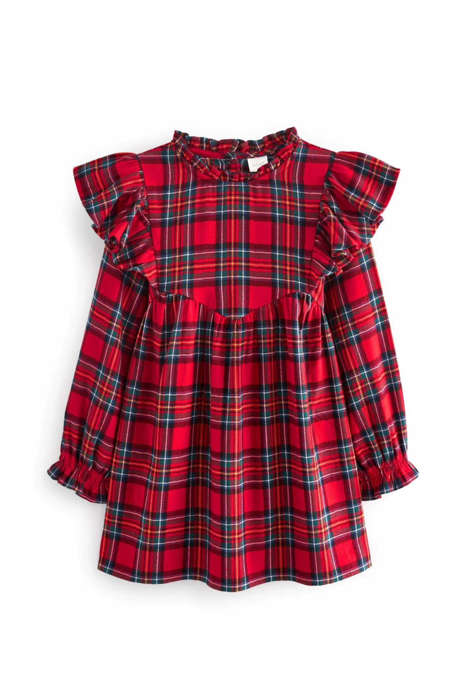 Next Ruffle Check Standard - Jurk - Red Tartan 1 Next Ruffle Check Standard - Jurk - Red Tartan