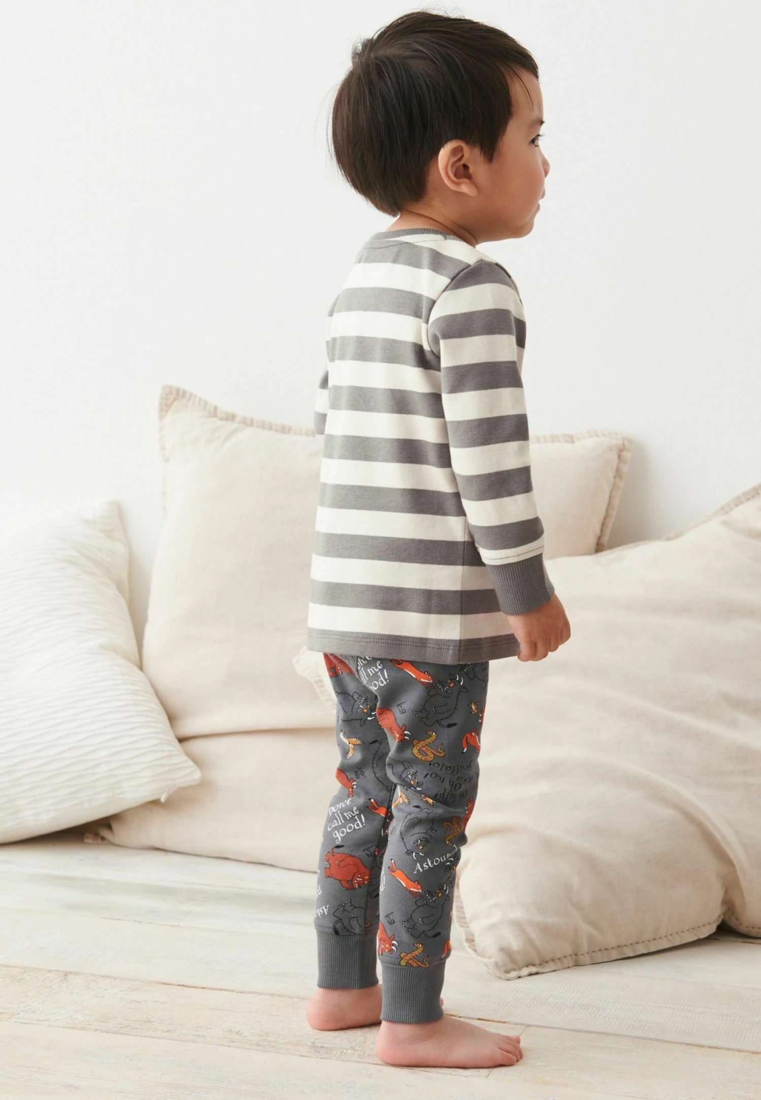 Next Snuggle Set - Pyjama - Grey White Gruffalo 2 Next Snuggle Set - Pyjama - Grey White Gruffalo - Afbeelding 2