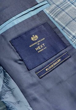 Next Blazer - Blue Check -Next a23ea9a116644e419d1ec86be1d40450