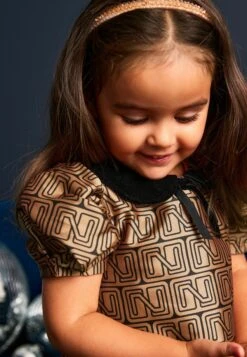 Next Logo Print Standard - Cocktailjurk - Caramel Brown -Next a8219e0c36f74aafa0d1c681cf7c2aa2