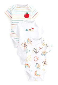 Next Short Sleeve 3 Pack Standard. - Body - Bright