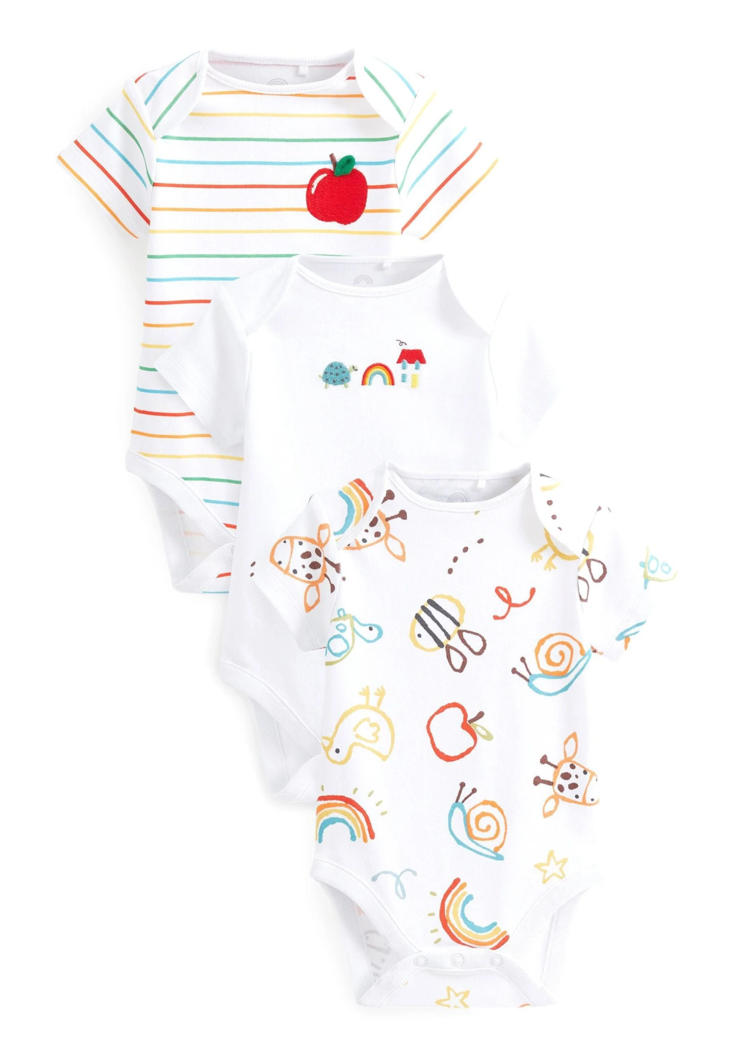 Next Short Sleeve 3 Pack Standard. - Body - Bright 1 Next Short Sleeve 3 Pack Standard. - Body - Bright