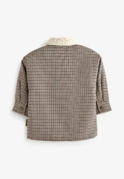 Next Borg Lined- Jas - Tan Brown Check -Next af27992c151c41379037d2ea53cf0f1a