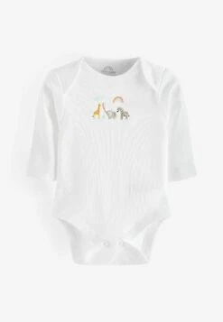 Next 7 PackLong Sleeve - Body - White Animal Print -Next b0188be550b14dc3aec8f7415fda20e9