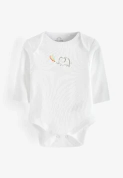 Next 7 PackLong Sleeve - Body - White Animal Print -Next b02eb4e356f648a9ae3528770c368abc