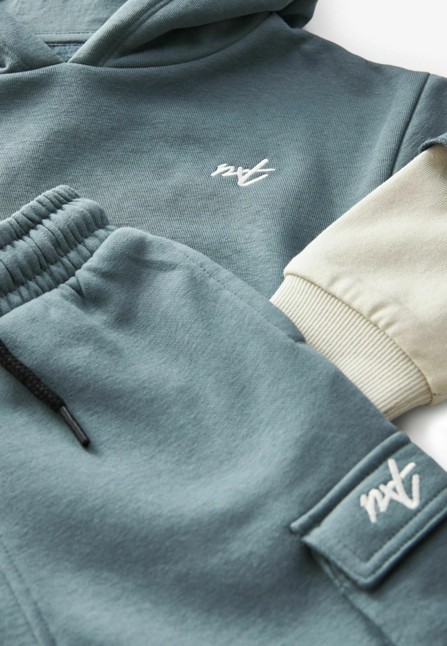 Next Utility Hoodie Jogger Set Hoodie And Joggers - Trainingspak - Teal Blue 7 Next Utility Hoodie Jogger Set Hoodie And Joggers - Trainingspak - Teal Blue - Afbeelding 7