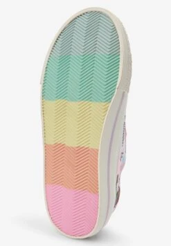 Next Standard Fit - Sneakers Laag - Lilac Purple Rainbow Embroidered -Next b14d371b34144428b072fe2fec65cf4e