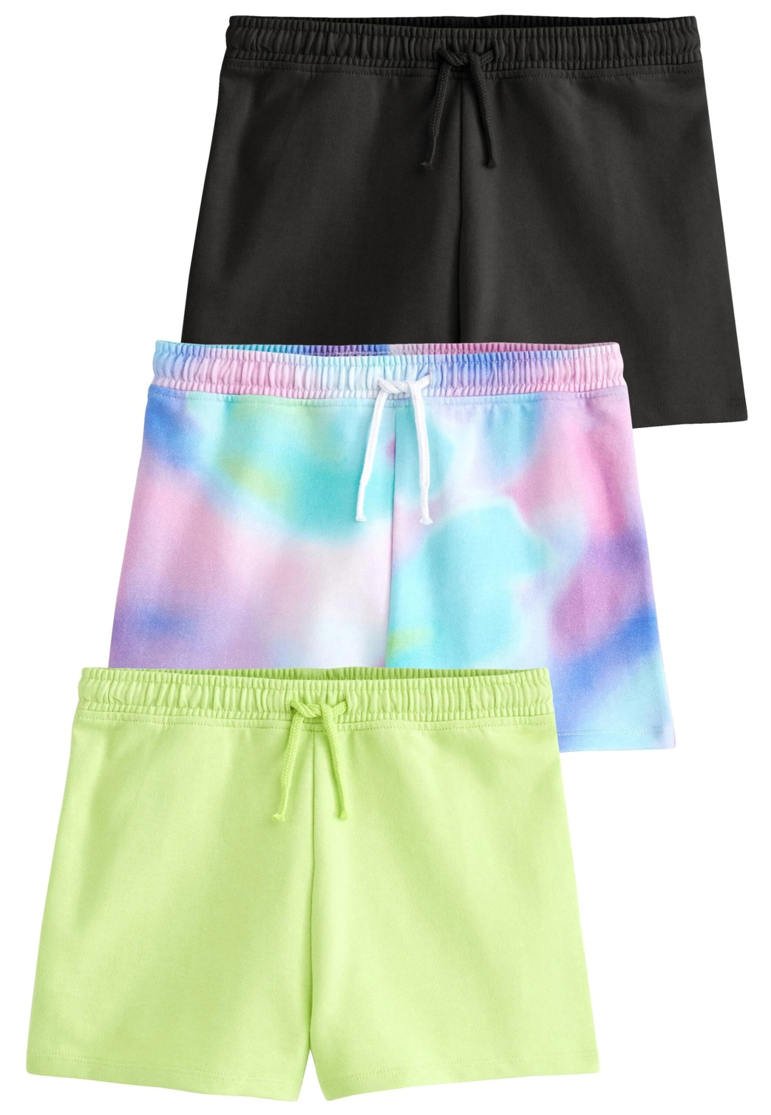 Next 3 Pack - Shorts - Pink Blue Purple Digital Tie Dye Print 1 Next 3 Pack - Shorts - Pink Blue Purple Digital Tie Dye Print