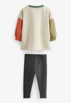 Next Character Set Standard - Sweater - Stone Coloublock -Next b6d433aef34b498ea71695c85dc8f22f