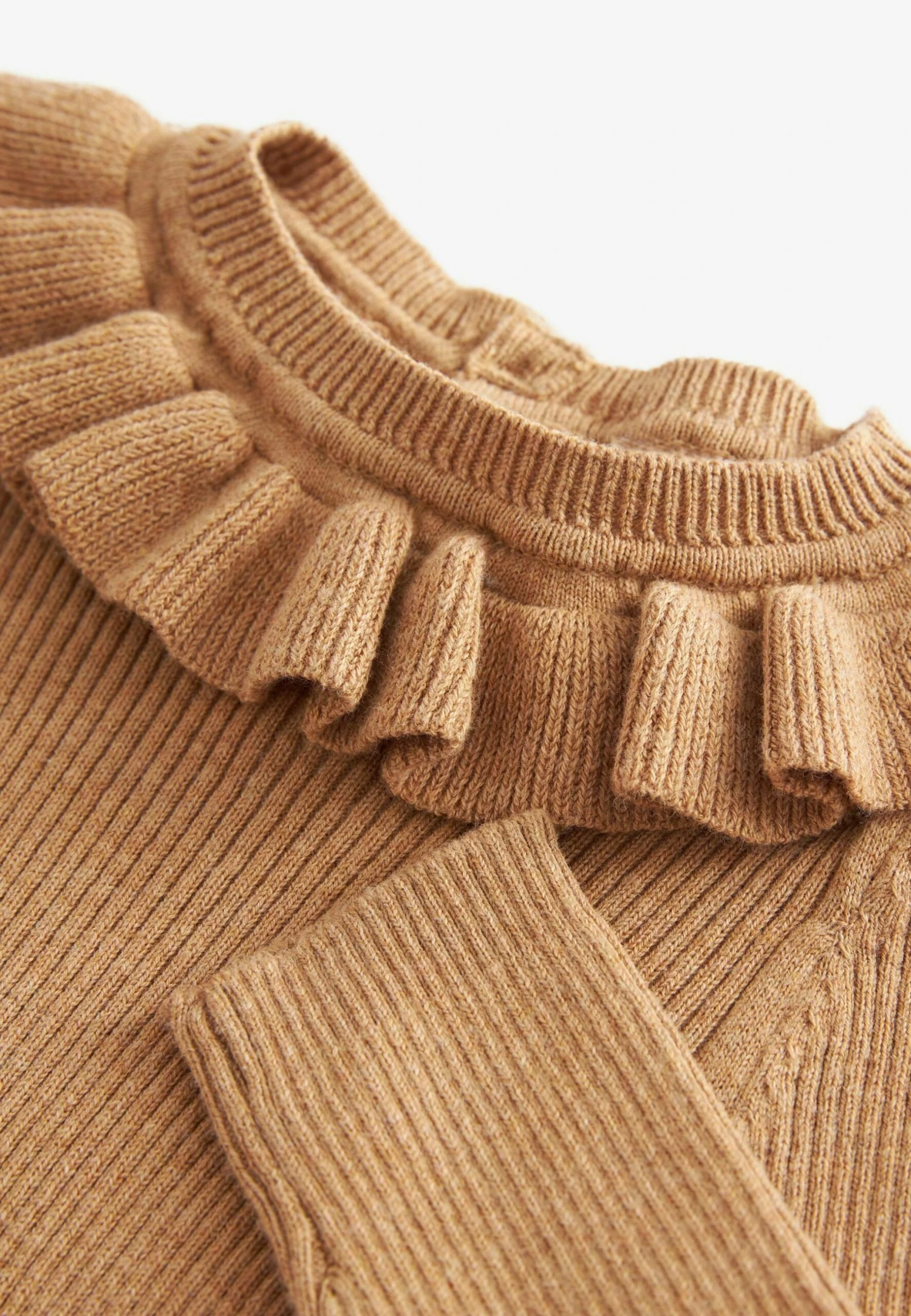 Next Frill Neck- Trui - Tan Brown 5 Next Frill Neck- Trui - Tan Brown - Afbeelding 5