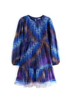 Next Tiered Standard - Cocktailjurk - Blue Purple Sparkle Tie Dye -Next b77598ad3fad43d583ada417203f8acd