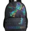 Next Standard - Schooltas - Black Fluro Dino Splat