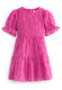 Next Organza Floral Tiered Standard - Jurk - Pink