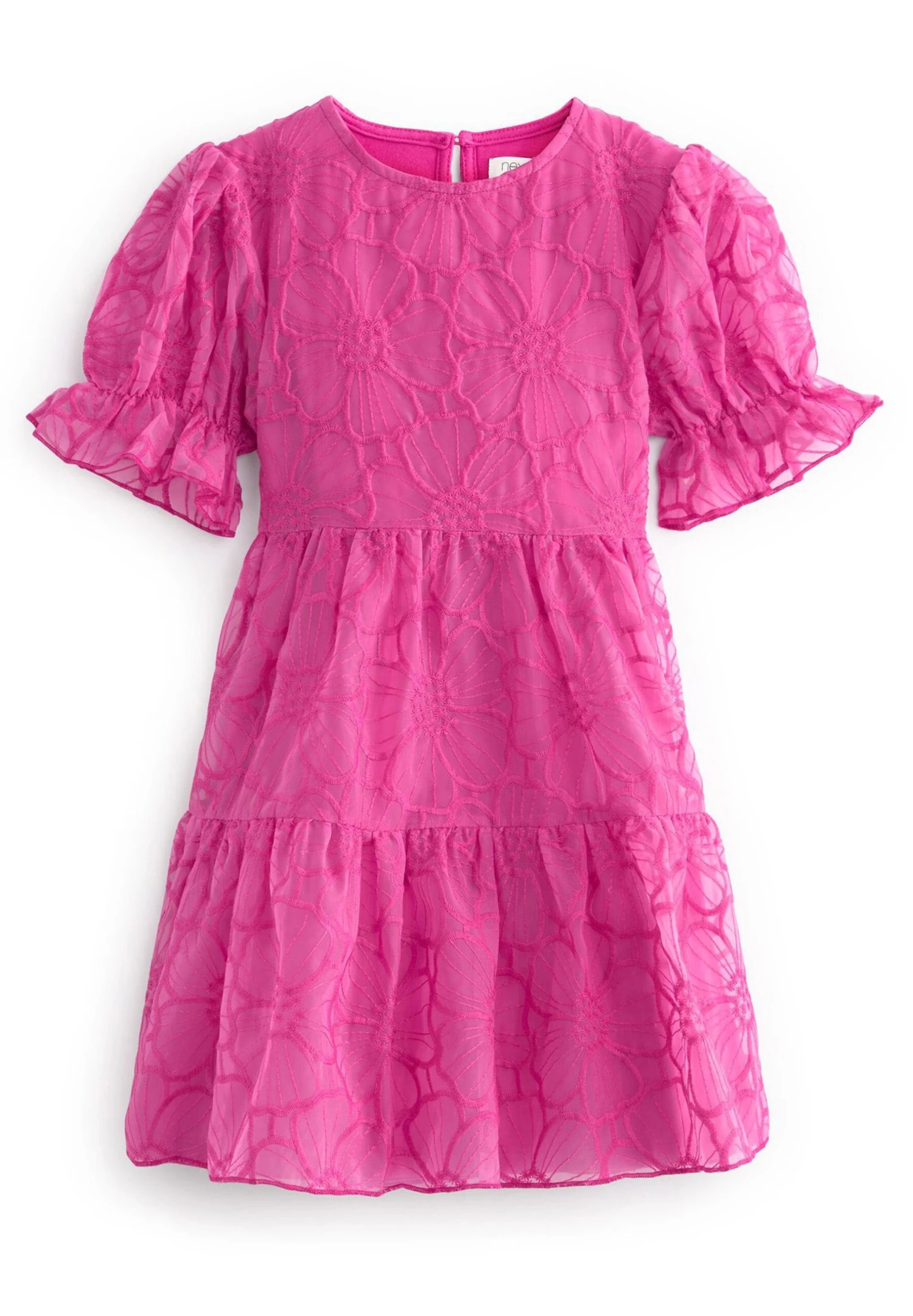 Next Organza Floral Tiered Standard - Jurk - Pink 1 Next Organza Floral Tiered Standard - Jurk - Pink