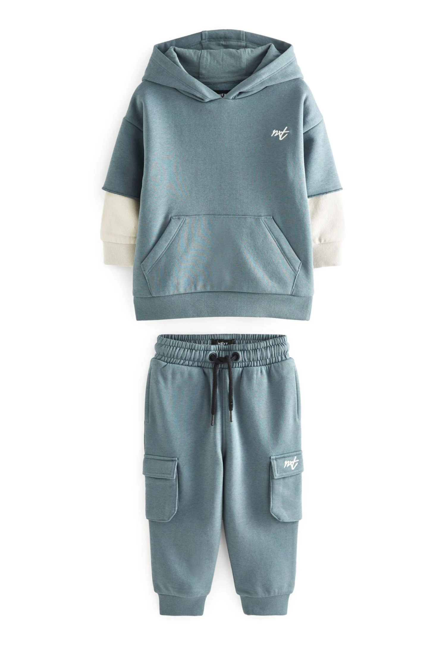 Next Utility Hoodie Jogger Set Hoodie And Joggers - Trainingspak - Teal Blue 1 Next Utility Hoodie Jogger Set Hoodie And Joggers - Trainingspak - Teal Blue