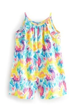 Next Textured Strappy Frill Standard - Jumpsuit - Bright Tie Dye -Next c6276d55ed7a43bb831a1ca859ce92db