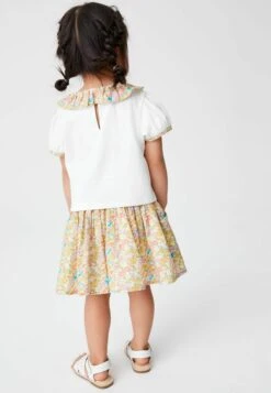 Next 2 Piece Floral Set Standard - T-Shirt Print - Ochre Yellow Cream -Next cda6e81d02d64060a4252d4df44c6cd2