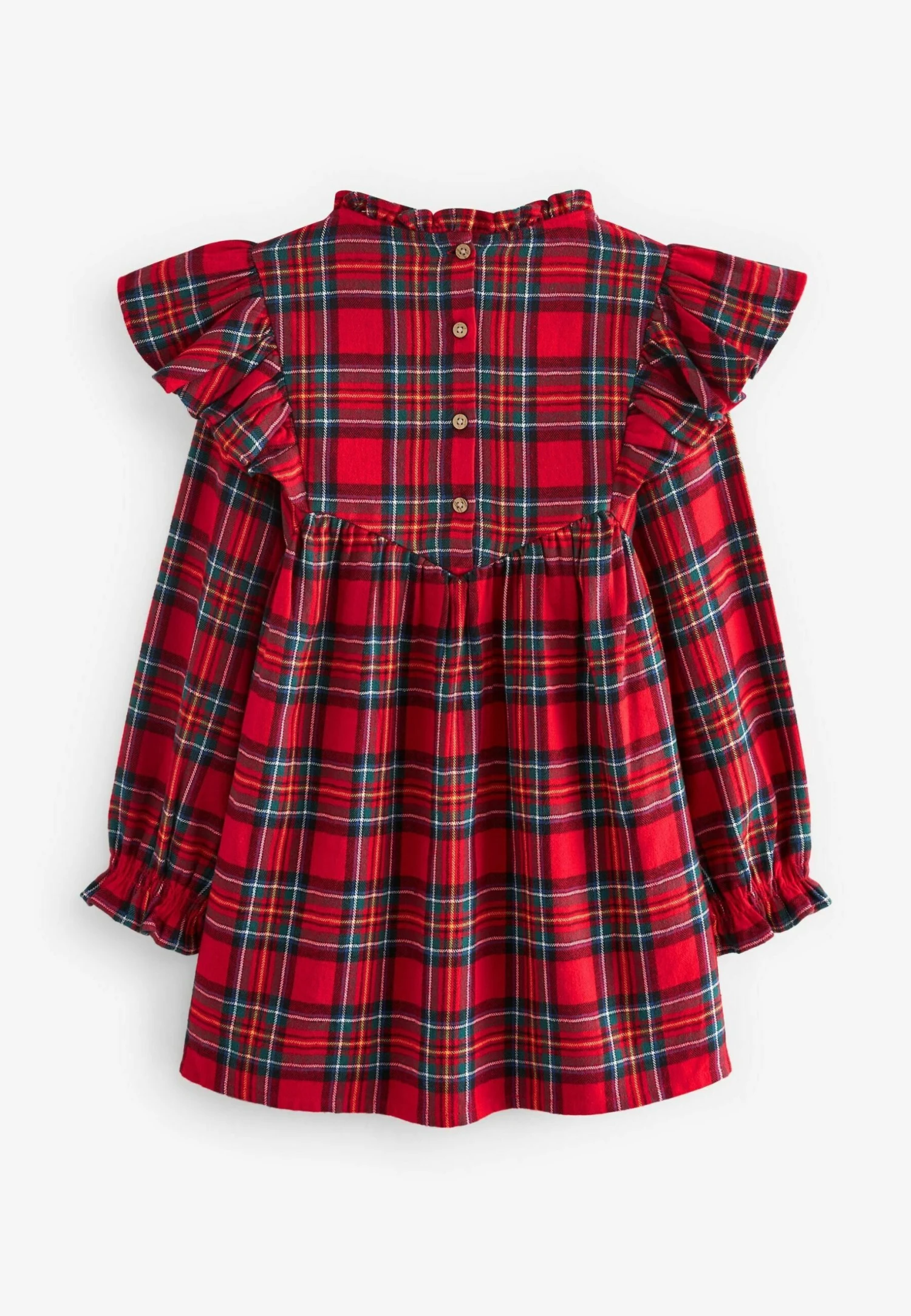 Next Ruffle Check Standard - Jurk - Red Tartan 2 Next Ruffle Check Standard - Jurk - Red Tartan - Afbeelding 2