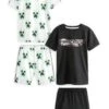 Next 2 Packs (3-16Yrs) - Pyjama - Green Black Minecraft