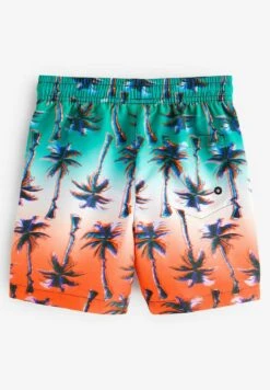 Next Zwemshorts - Dip Dye Coral Pink Blue Palm Tree -Next d3bf2cff37154feca8e7aeb298136b58