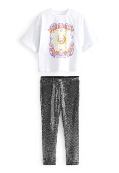 Next Silver Sparkle Set Standard - T-Shirt Print - Silver Sparkle Legging And Tshirt Set 10 Next Silver Sparkle Set Standard - T-Shirt Print - Silver Sparkle Legging And Tshirt Set -Next d841e699f1e04a7e8647f7cd89c5087a