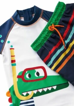 Next 2-Piece Set - Badpak - Navy White Snorkel Croc -Next d9b49fd8e6a24efebd06216bd7e2febb