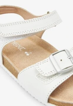 Next Corkbed Wide Fit - Sandalen - White Leather -Next ddd9468a4c824f7bba85d5103b1514a8