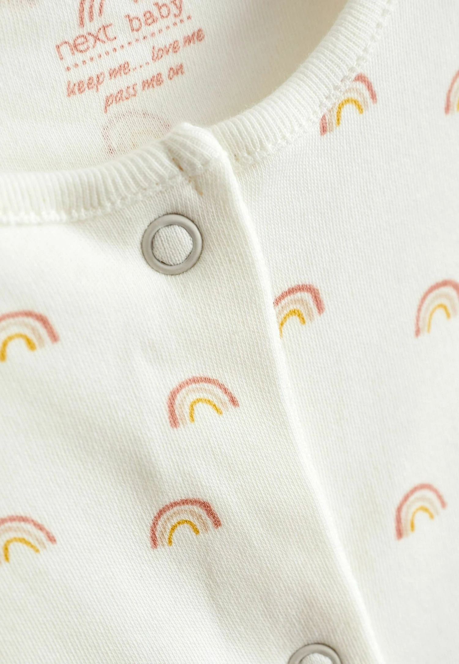 Next 7 Pack- Kruippakje - Cream Rainbow 4 Next 7 Pack- Kruippakje - Cream Rainbow - Afbeelding 4