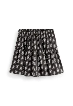 Next Tiered Standard - A-Lijn Rok - Black Ivory White Floral Woodblock Print 7 Next Tiered Standard - A-Lijn Rok - Black Ivory White Floral Woodblock Print -Next e21efb91755b4b65bdfaa18a45de3c41