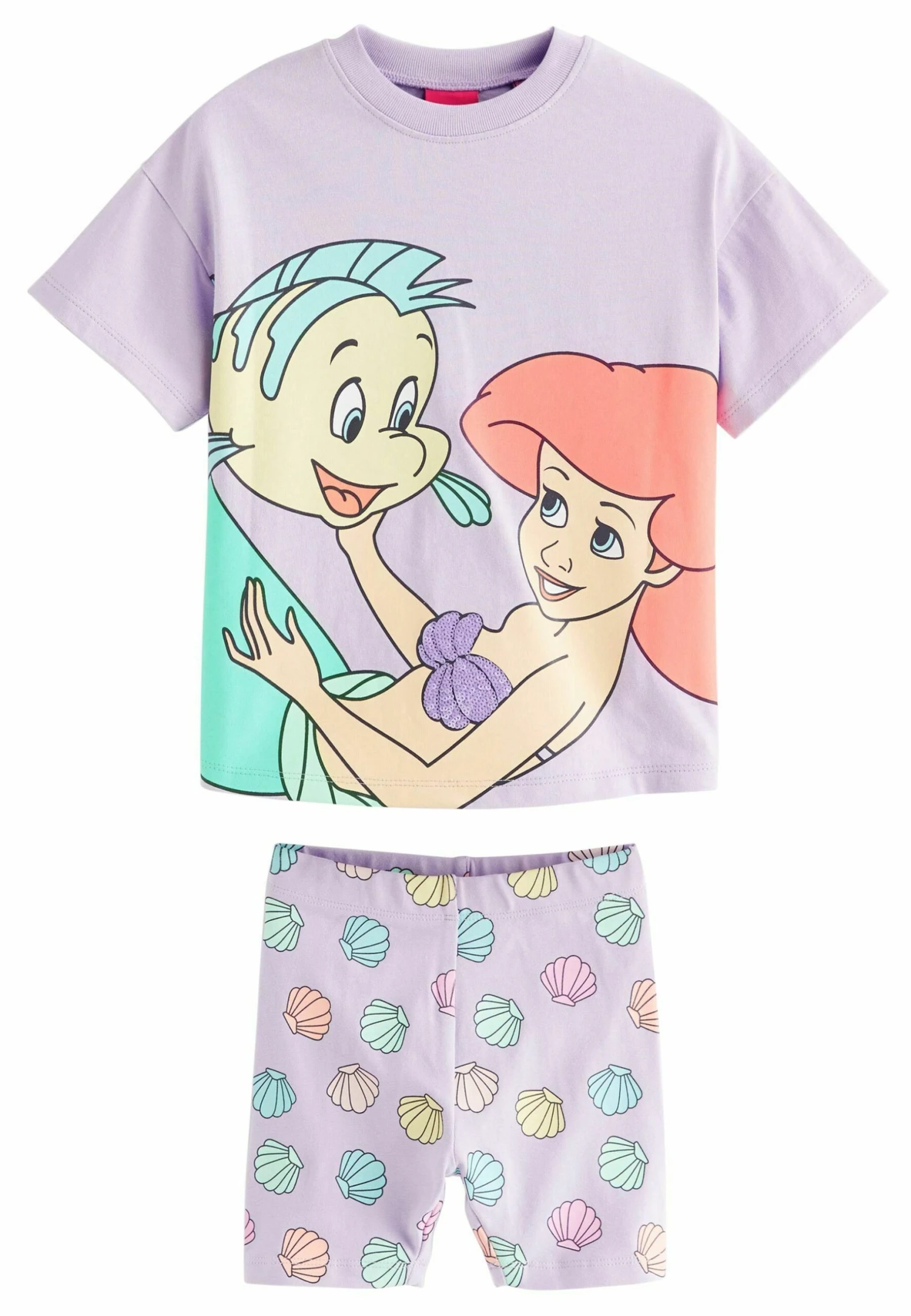 Next Little Mermaid Short SleeveSet Stand - Shorts - Purple 4 Next Little Mermaid Short SleeveSet Stand - Shorts - Purple - Afbeelding 4