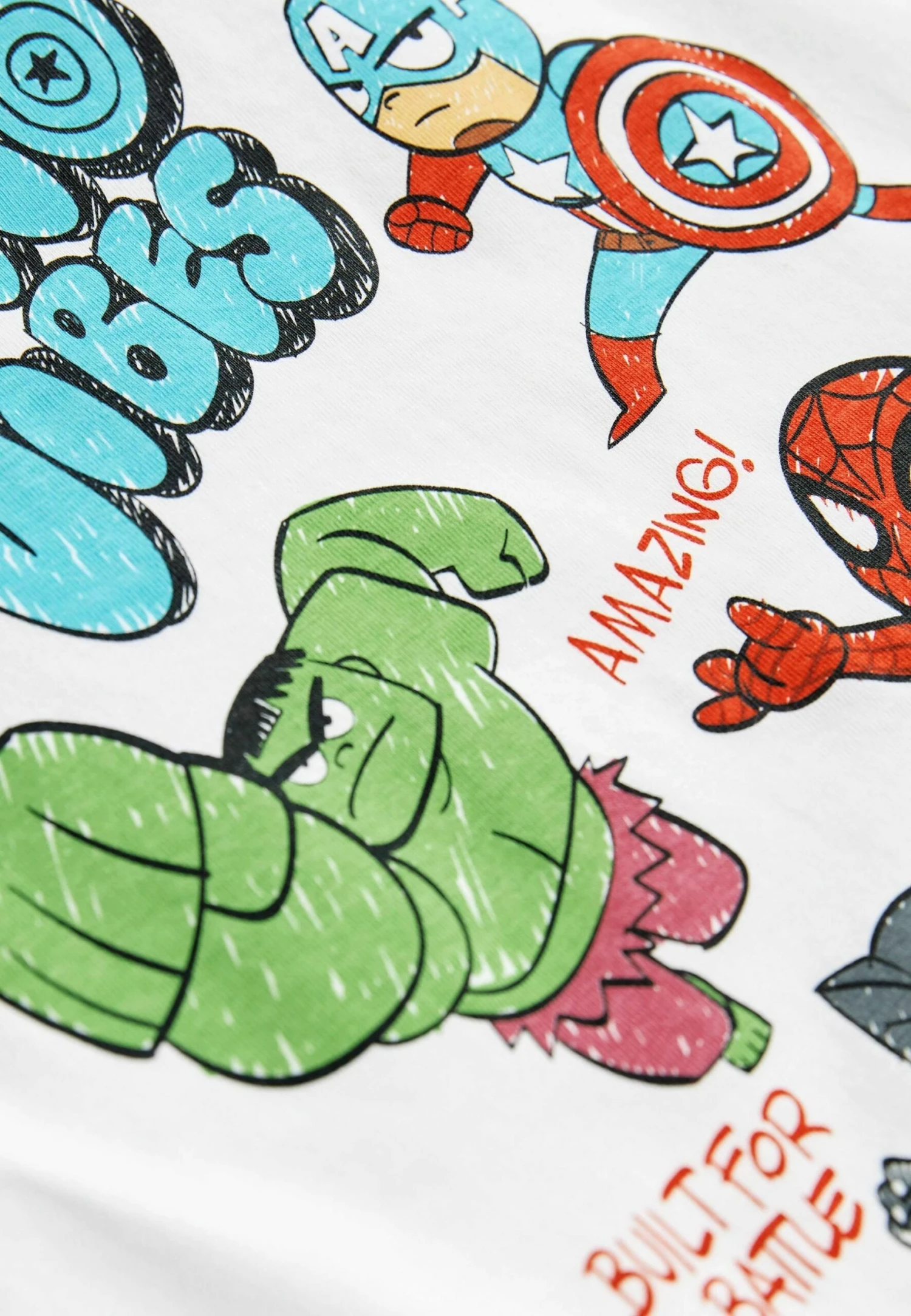 Next Colourblock Short Sleeve License Standard - T-Shirt Print - Marvel White Red Back Print 3 Next Colourblock Short Sleeve License Standard - T-Shirt Print - Marvel White Red Back Print - Afbeelding 3