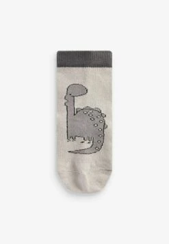 Next 7 Pack Rich Stripe Younger - Sokken - Black Grey Dinosaur -Next e6a3092670114726b5e4e6f6745afc31