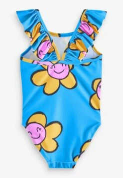 Next Frill Sleeved Standard - Badpak - Blue -Next e6a8d58d20cb4260ae26290eb7e5eeea