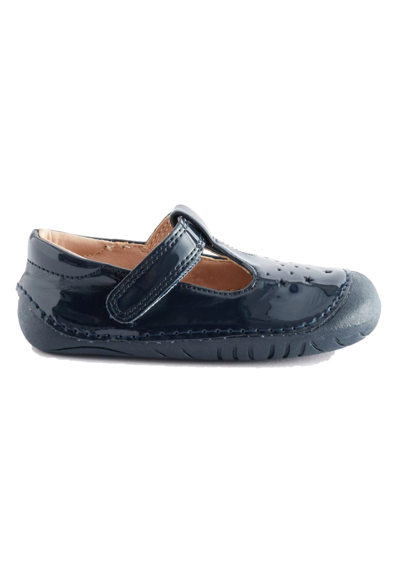 Next Crawler T Bar Wide Fit G - Babyschoenen - Navy Blue Patent 1 Next Crawler T Bar Wide Fit G - Babyschoenen - Navy Blue Patent