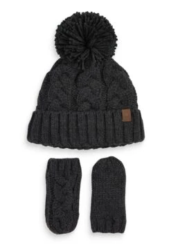 Next Hat And Mittens Set - Hoed - Charcoal Grey