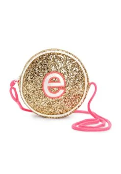 Next Initial Glitter- Schoudertas - Gold