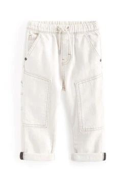 Next Carpenter Standard - Straight Leg Jeans - Ecru Cream -Next e8e20ba98f6a446598b503c2a18b1375