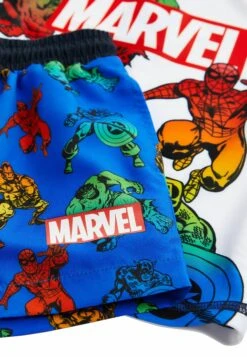 Next 2 Piece Sunsafe Set Standard - Shorts - Marvel Blue -Next e8ea25bfeb1942a297173bacd37dae70